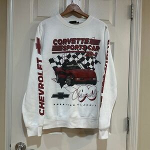 Chemistry Chevrolet Corvette ZR-1 90 American Classic White Sweatshirt Mens M